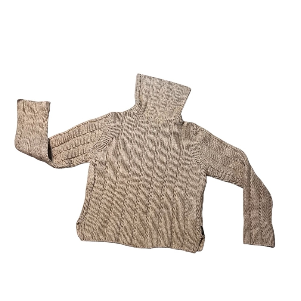 Vintage Abercrombie and Fitch 100% Merino Wool Chunky Knit Turtleneck Sweater L